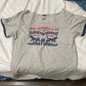 Levi's Gray and Blue Short Sleeve Tee